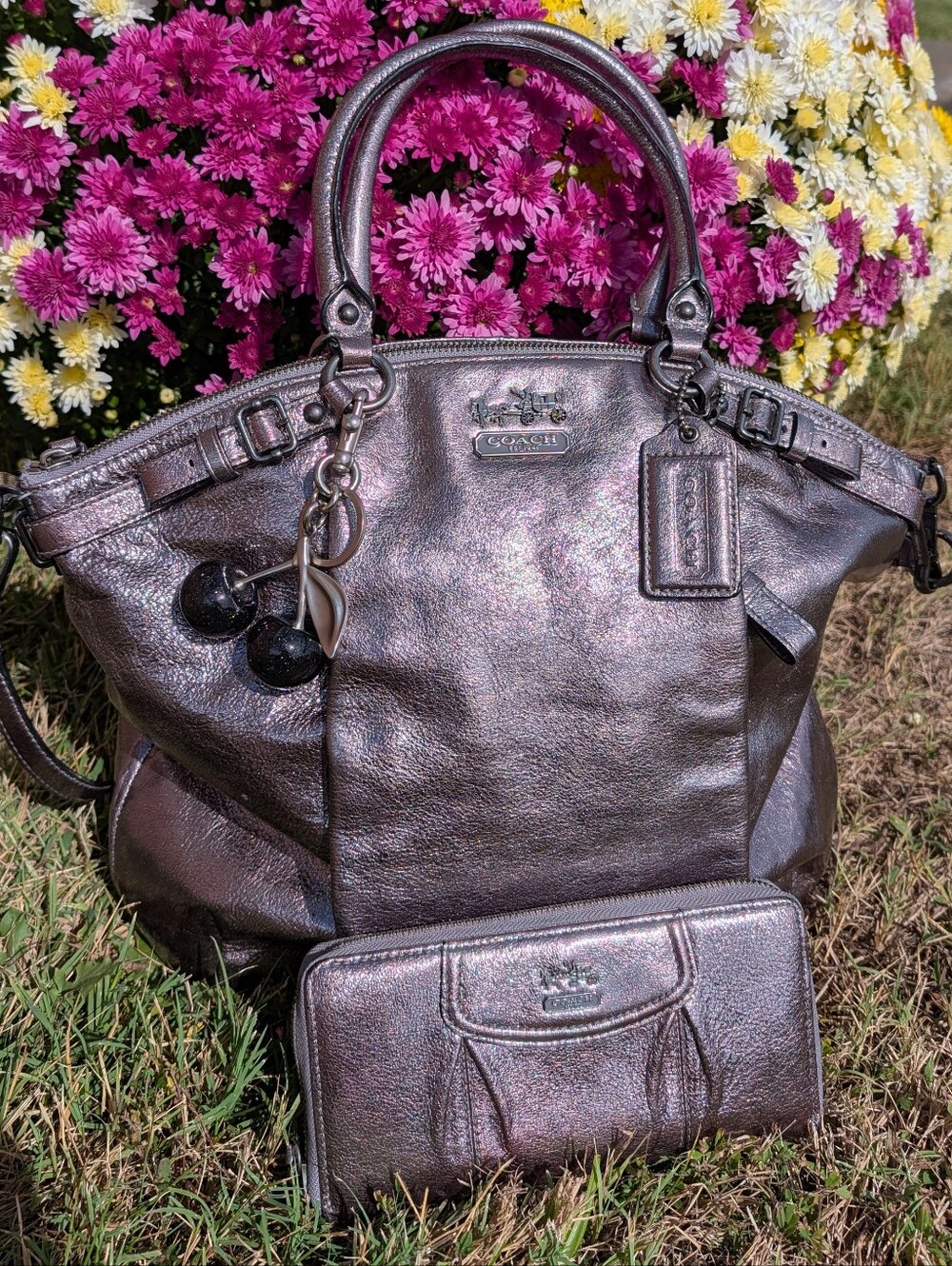 🤍 Vintage Y2K Coach Madison Lyndsey #18815 Adjustable Crossbody Satchel/Wallet